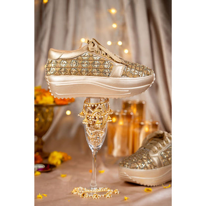 House of Vian Gold Majesties Sneakers