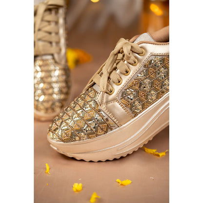 House of Vian Gold Majesties Sneakers