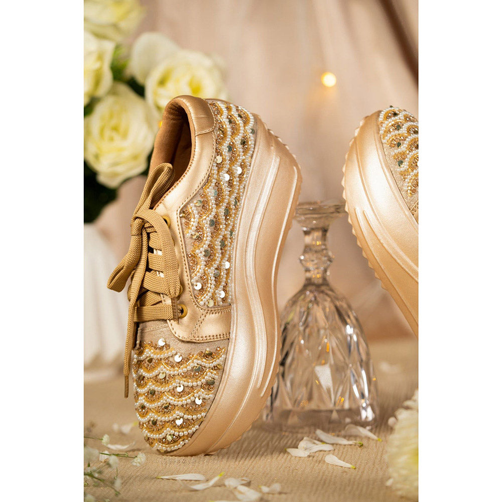 House of Vian Gold Celeste Sneakers