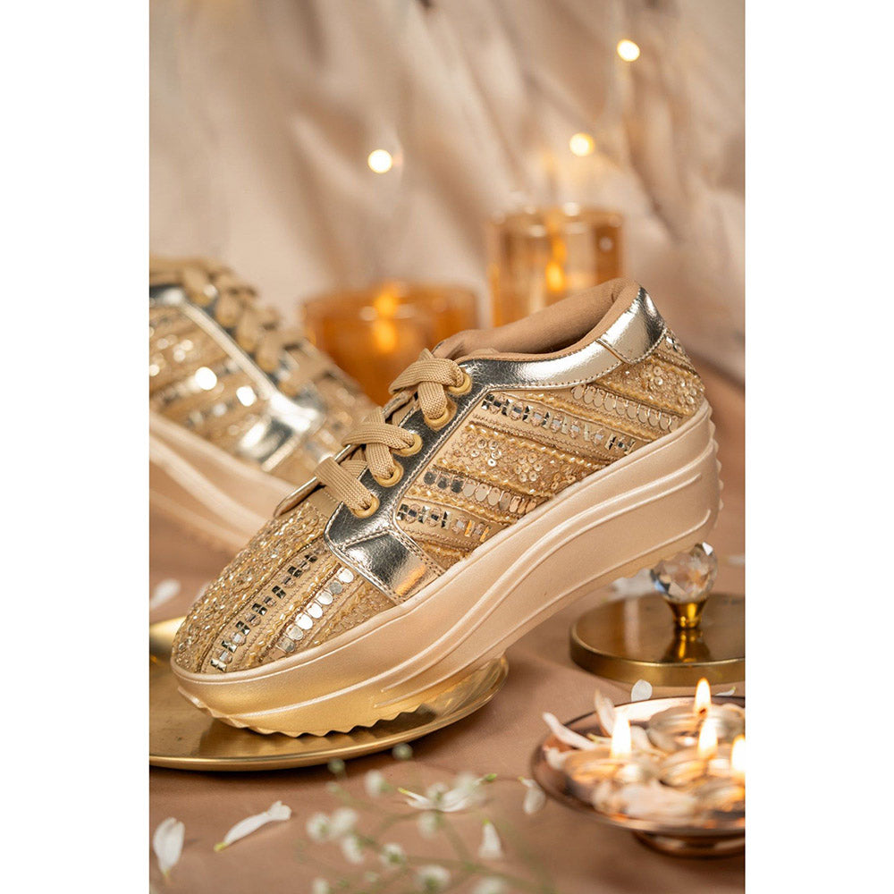 House of Vian Gold Dust Sneakers