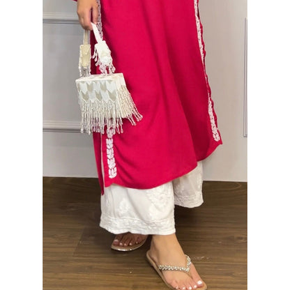 House of Chikankari Aisha Chikankari Rayon Palazzo