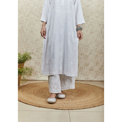 House of Chikankari Aisha Chikankari Rayon Palazzo