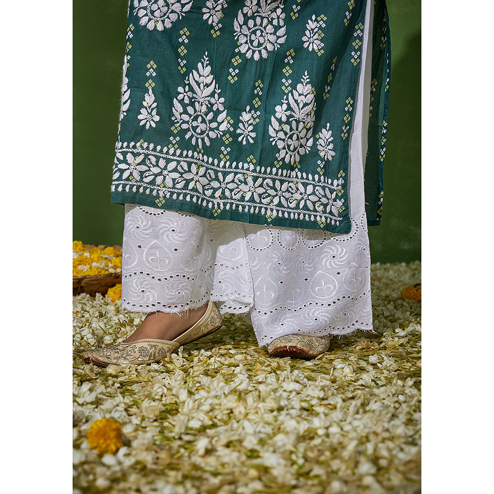 House of Chikankari Mumina Chikankari Rayon Palazzo