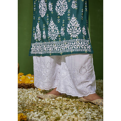 House of Chikankari Mumina Chikankari Rayon Palazzo