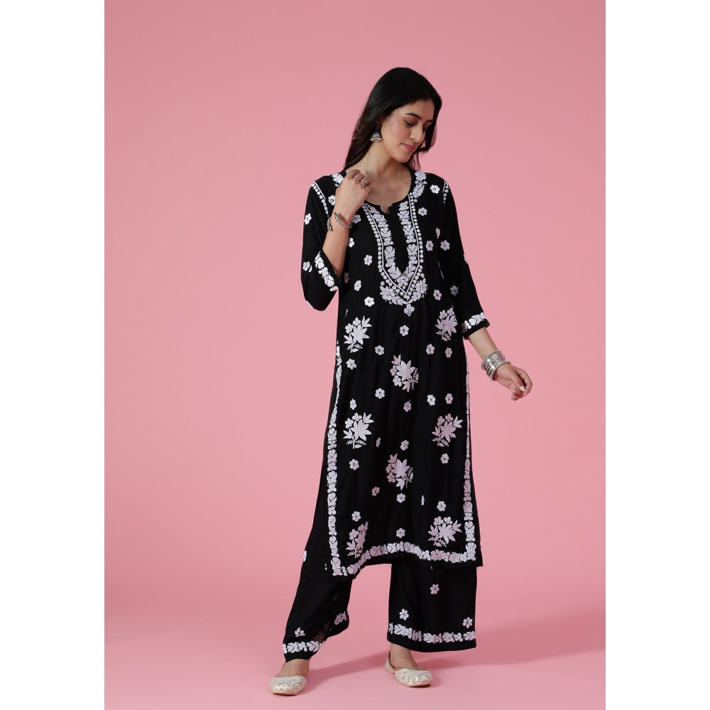 Chikankari Woven Kurta Set
