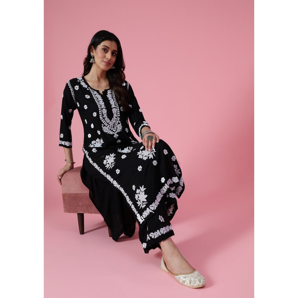 Chikankari Woven Kurta Set