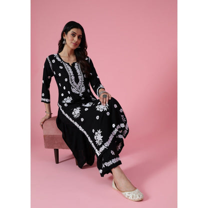 Chikankari Woven Kurta Set