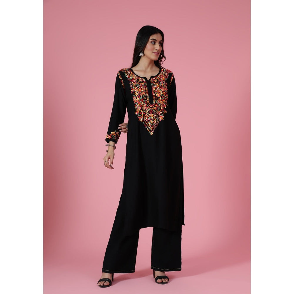 Chikankari Woven Long Kurta