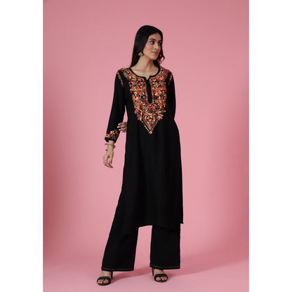 Chikankari Woven Long Kurta