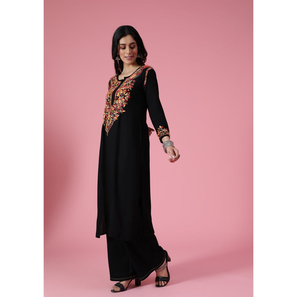 Chikankari Woven Long Kurta