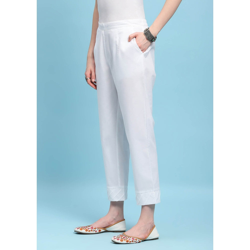 HOC Crafts Hand Embroidered Woven Pant