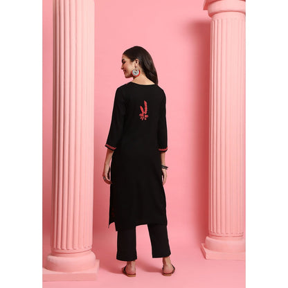 Chikankari Woven Long Kurta