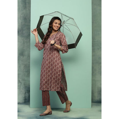 Chikankari Printed Kurta Set