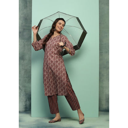 Chikankari Printed Kurta Set