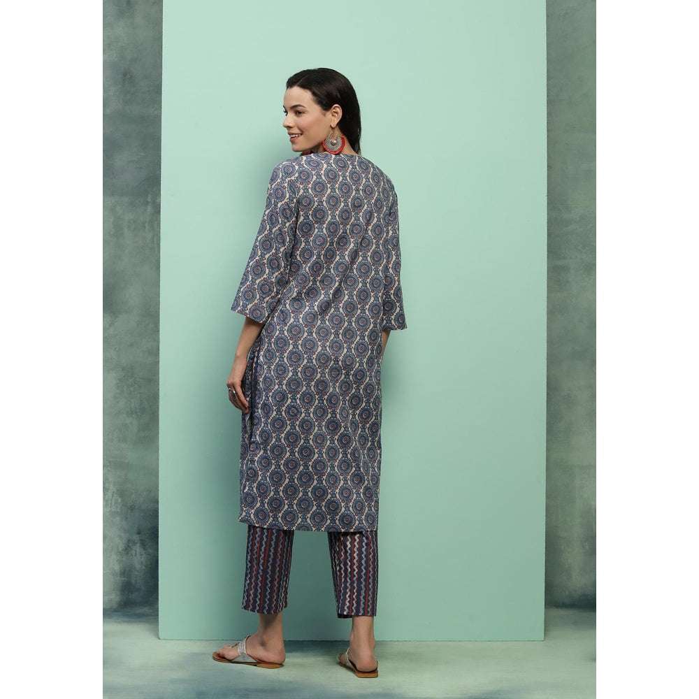 Chikankari Printed Kurta Set