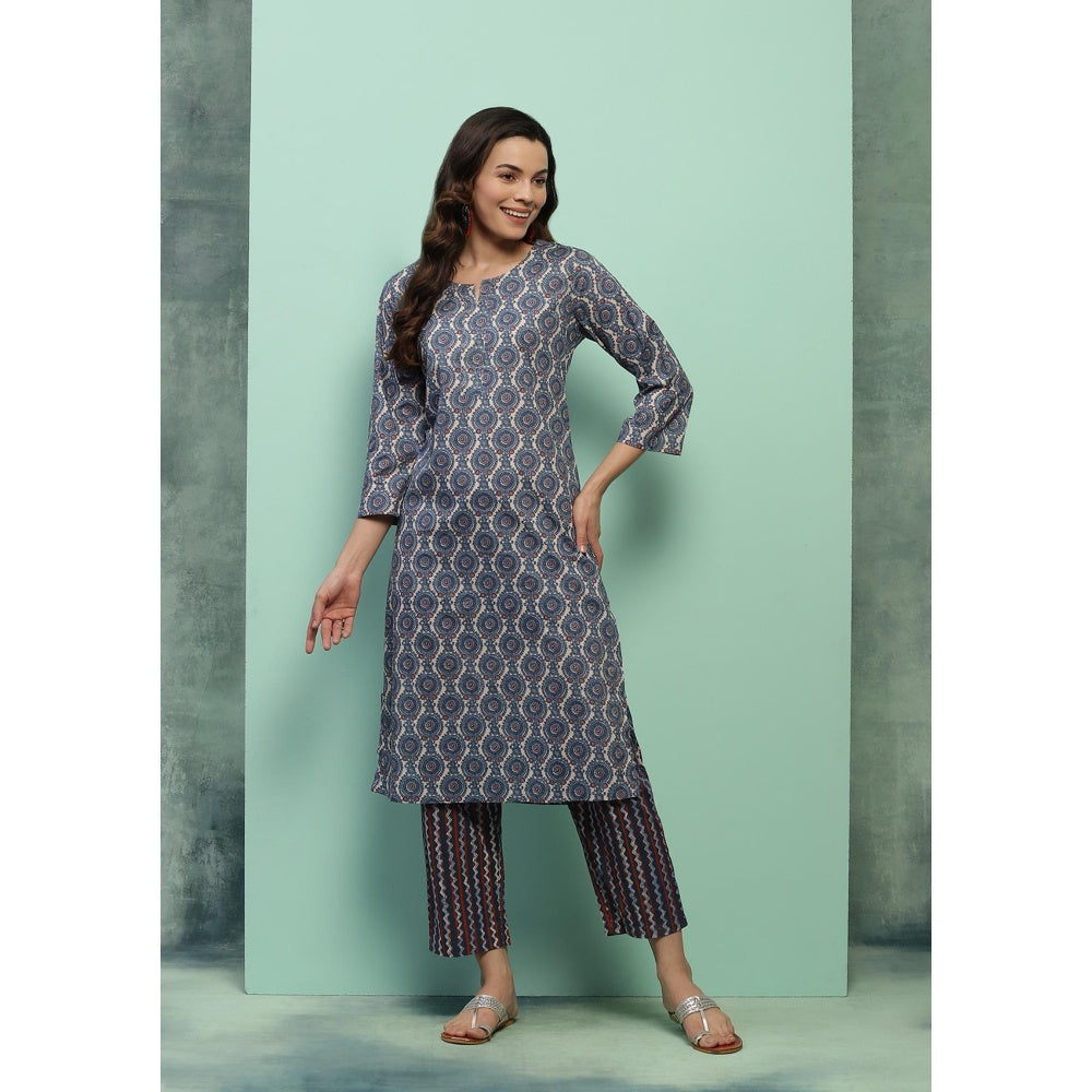 Chikankari Printed Kurta Set
