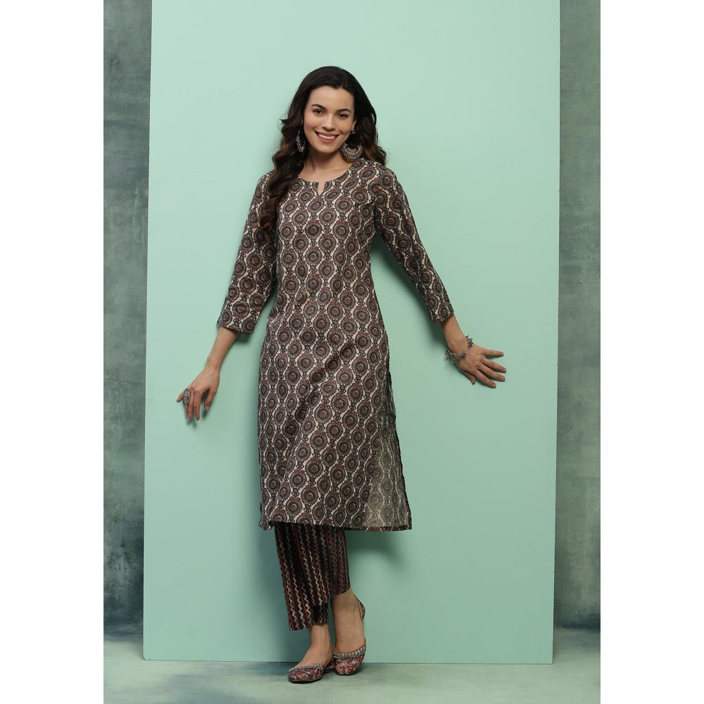 Chikankari Printed Kurta Set