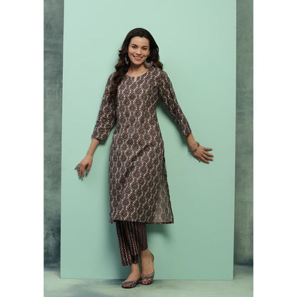 Chikankari Printed Kurta Set