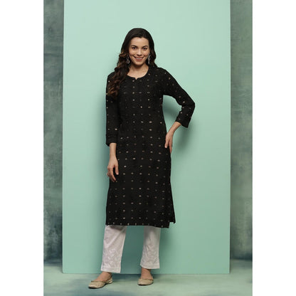 Chikankari Woven Long Kurta