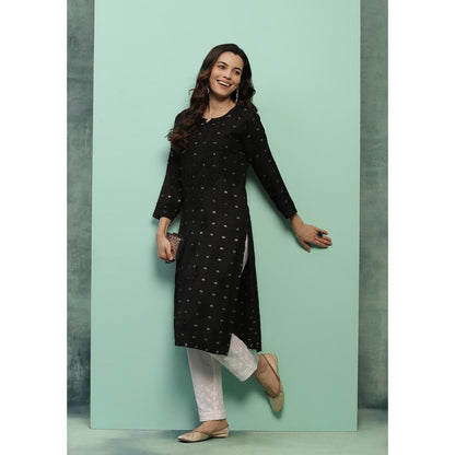 Chikankari Woven Long Kurta