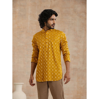 Embroidered Woven Short Kurta