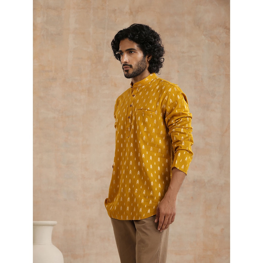 Embroidered Woven Short Kurta