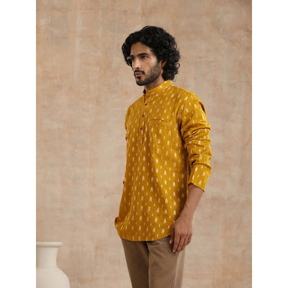 Embroidered Woven Short Kurta