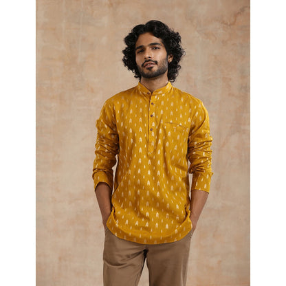 Embroidered Woven Short Kurta