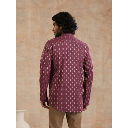Embroidered Woven Short Kurta