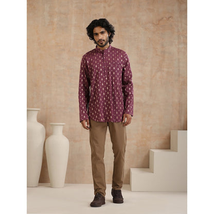 Embroidered Woven Short Kurta
