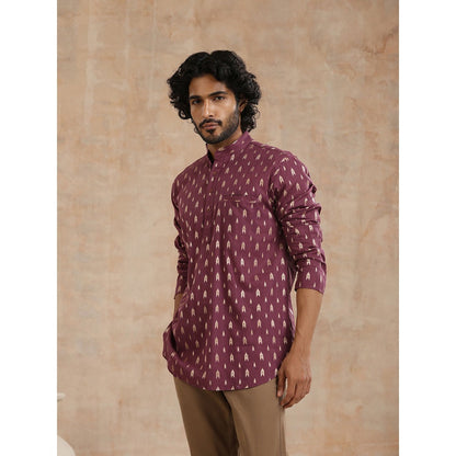 Embroidered Woven Short Kurta