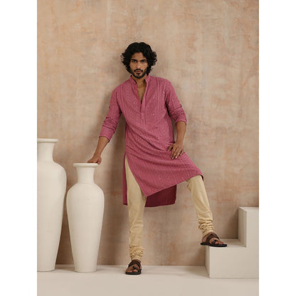 Embroidered Woven Long Kurta