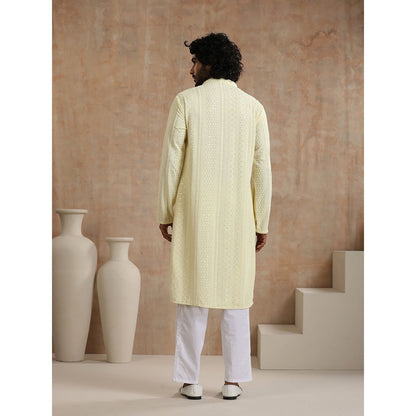 Embroidered Woven Long Kurta