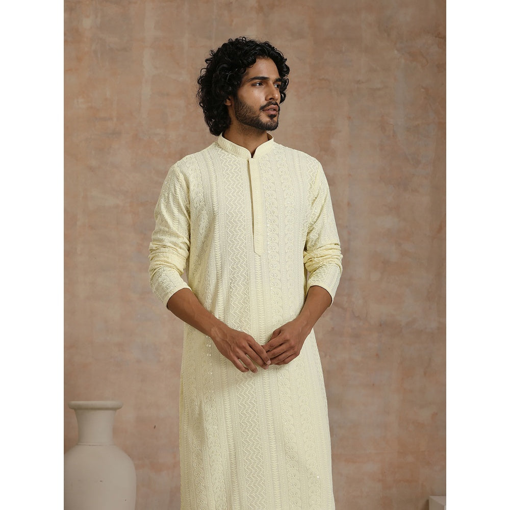 Embroidered Woven Long Kurta