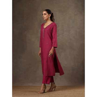 HOC Crafts Hand Embroidered Printed Kurta Set