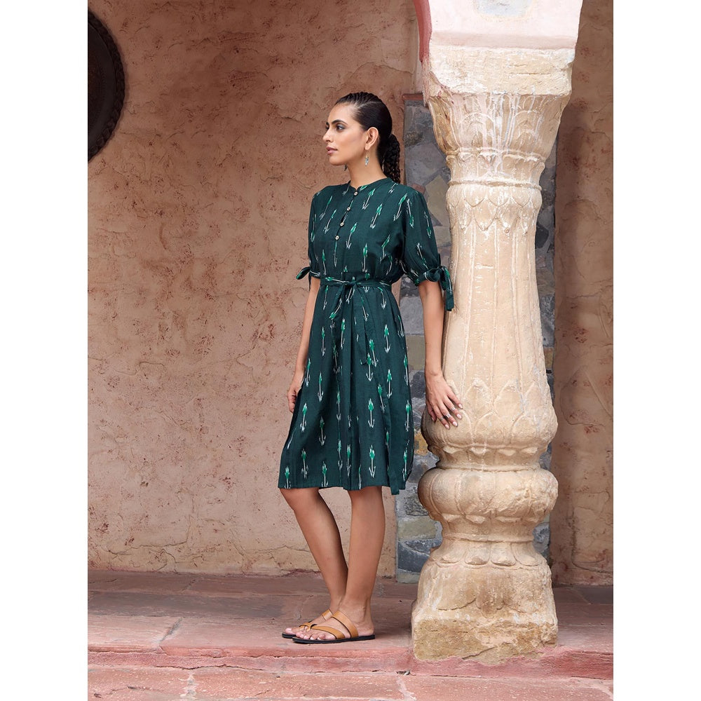 HOC Crafts Ikkat Woven Dress