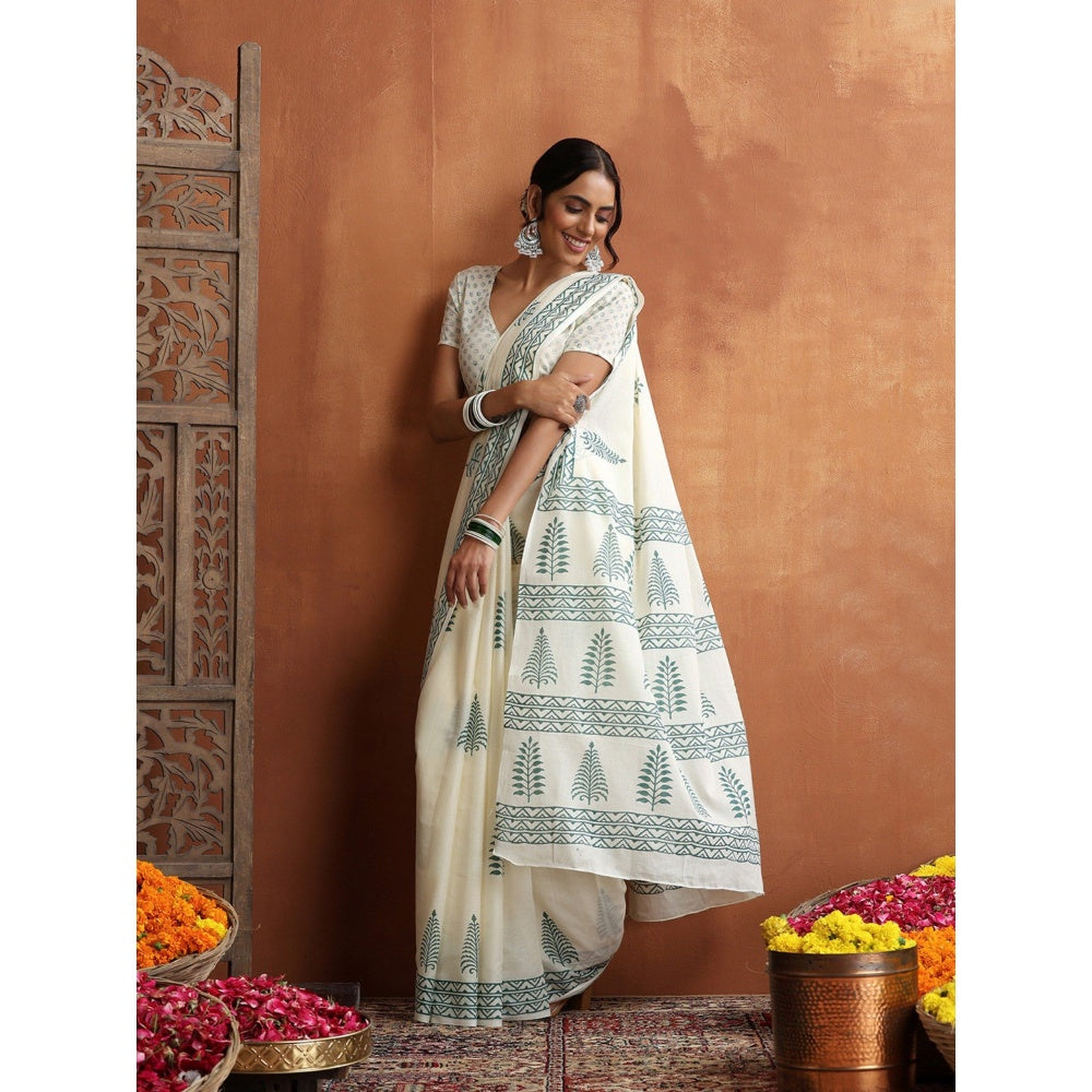 HOC Crafts Hand Block Printed Saree