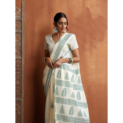 HOC Crafts Hand Block Printed Saree