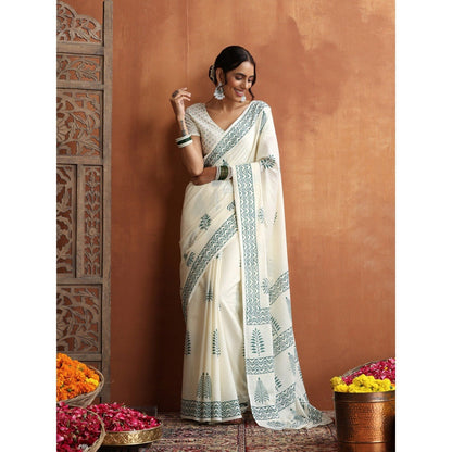 HOC Crafts Hand Block Printed Saree