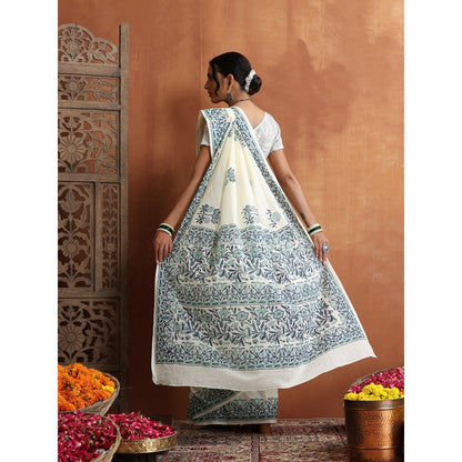 HOC Crafts Hand Block Printed Saree