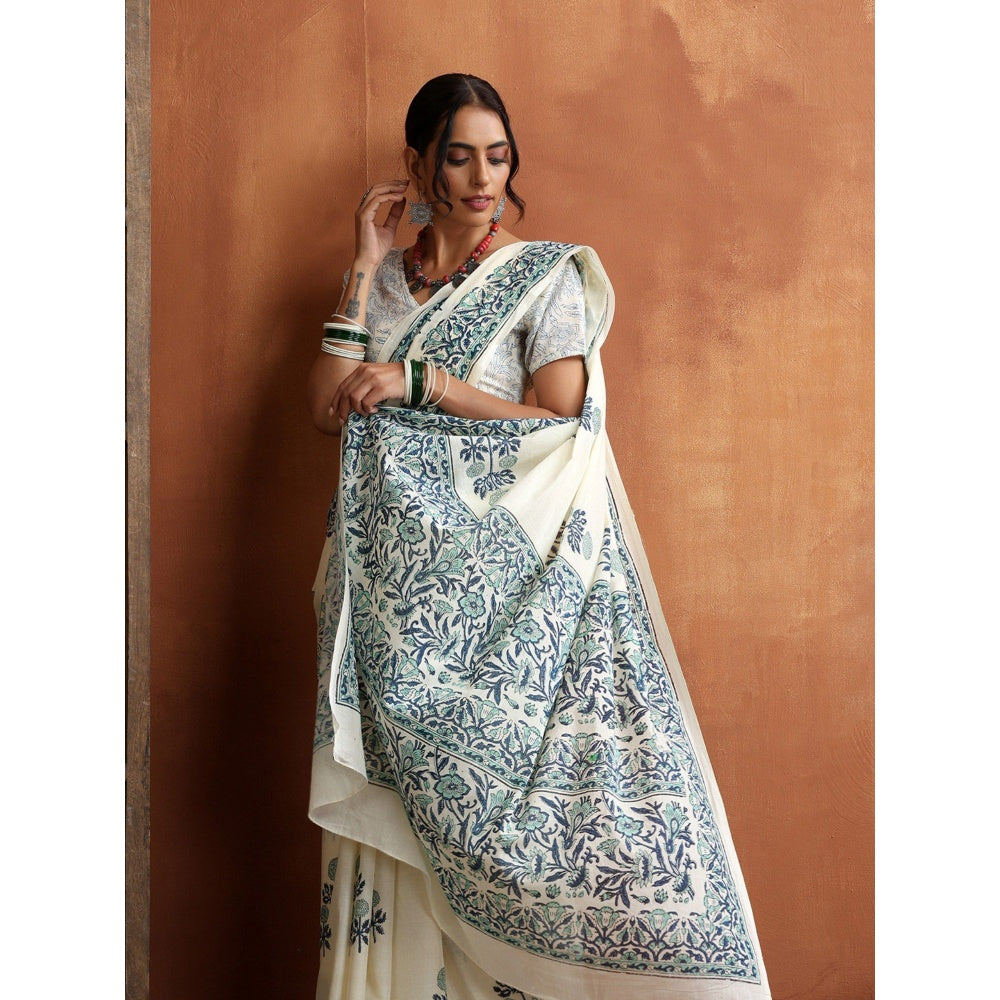 HOC Crafts Hand Block Printed Saree