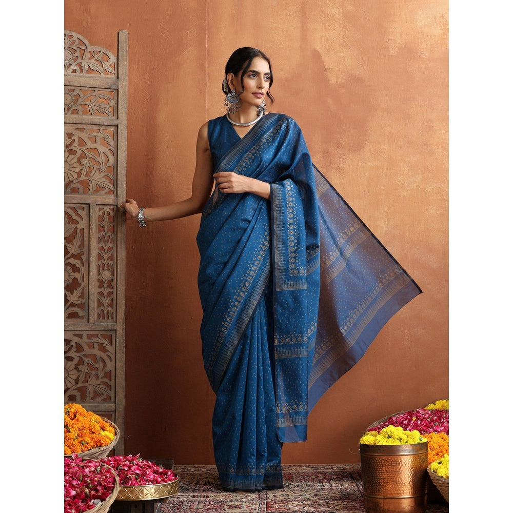 HOC Crafts Hand Block Printed Saree