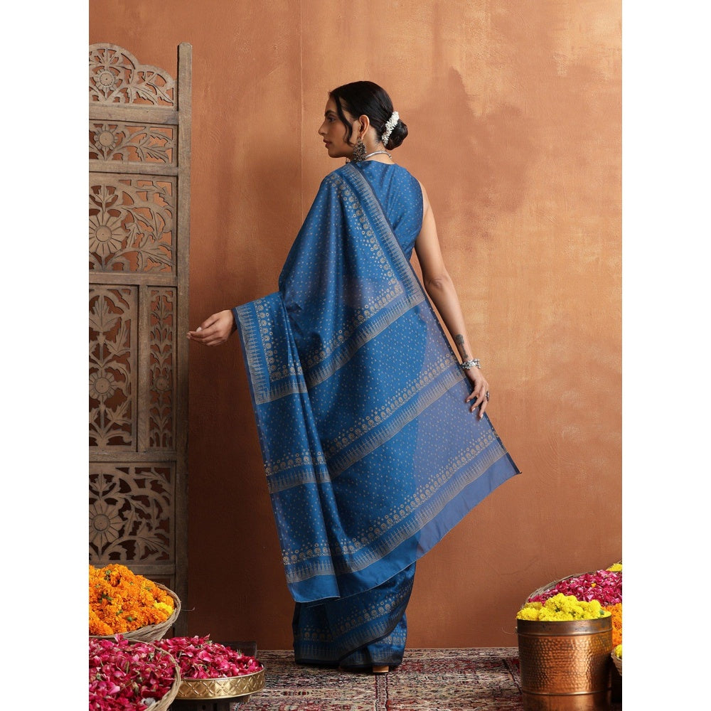 HOC Crafts Hand Block Printed Saree