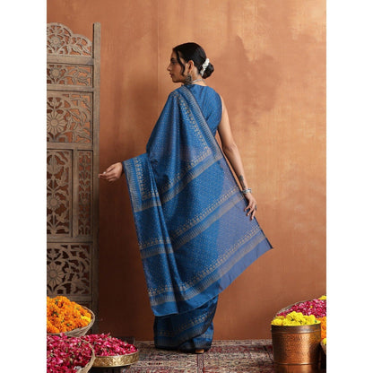 HOC Crafts Hand Block Printed Saree