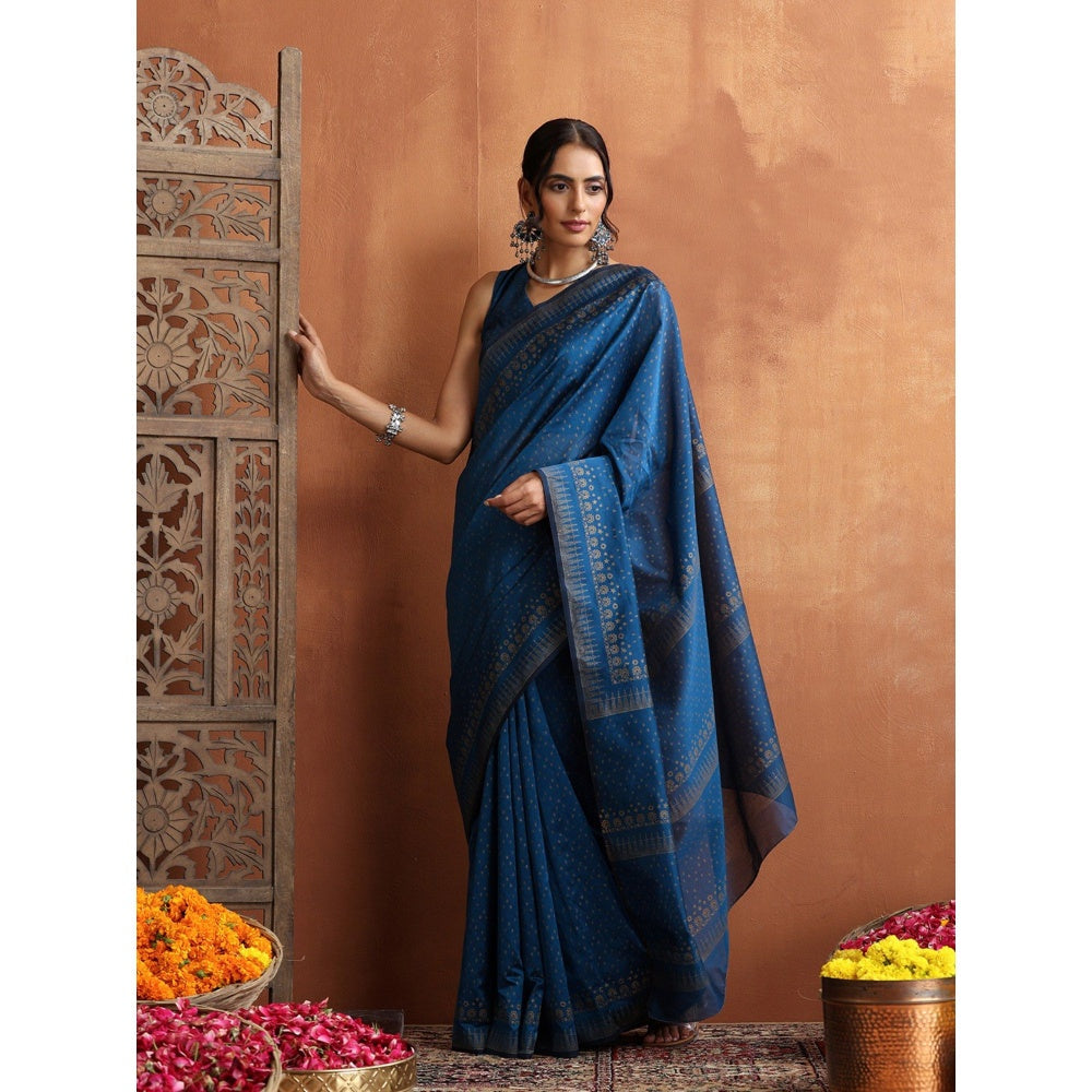 HOC Crafts Hand Block Printed Saree