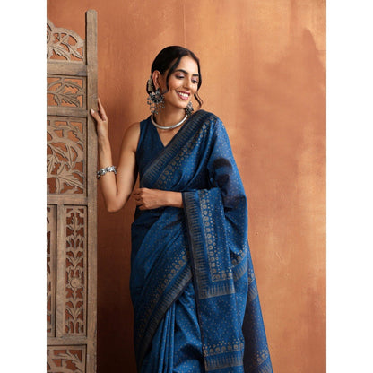 HOC Crafts Hand Block Printed Saree