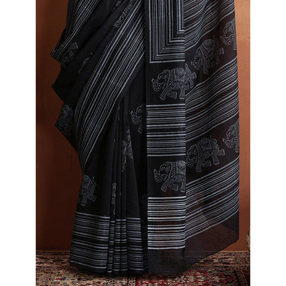HOC Crafts Hand Block Printed Saree