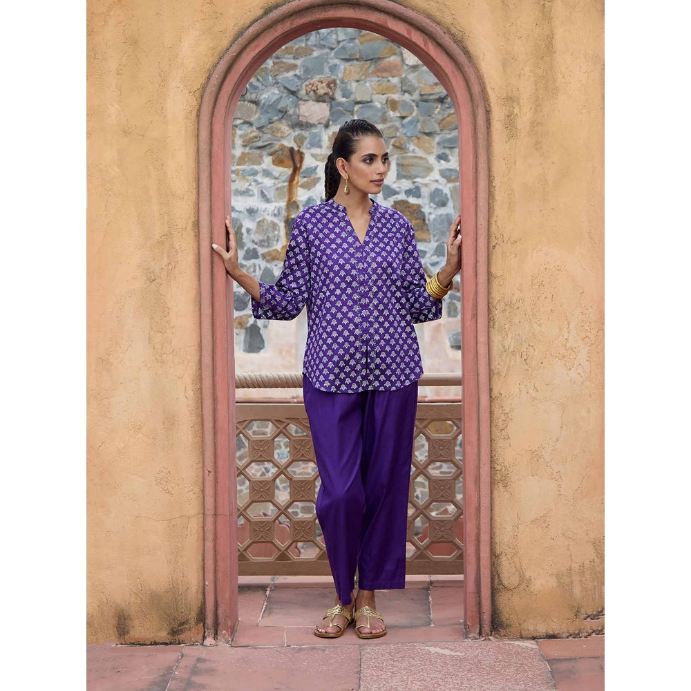 HOC Crafts Hand Embroidered Printed Short Kurta