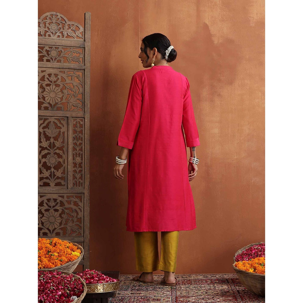Pin- Tuck Woven Long Kurta