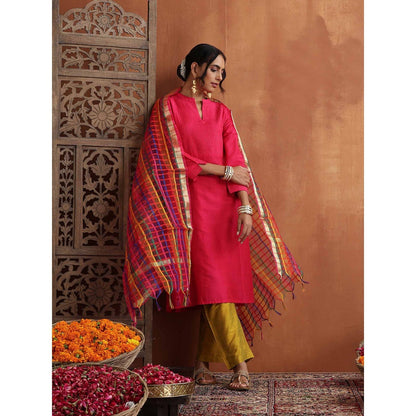 Pin- Tuck Woven Long Kurta